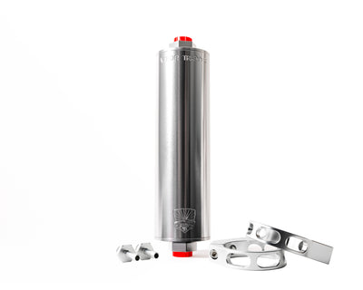 Kit d'installation Premium avec colliers de serrage en billette argentée de 8 po