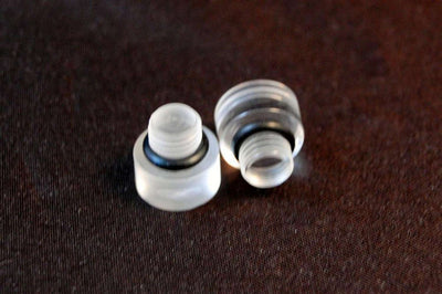 Bouchons de niveau de bol de carburant transparents - Paire