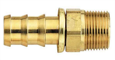 Raccord de tuyau sans collier #4 vers raccord mâle 1/4