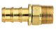 Raccord de tuyau sans collier #4 vers raccord mâle 1/4