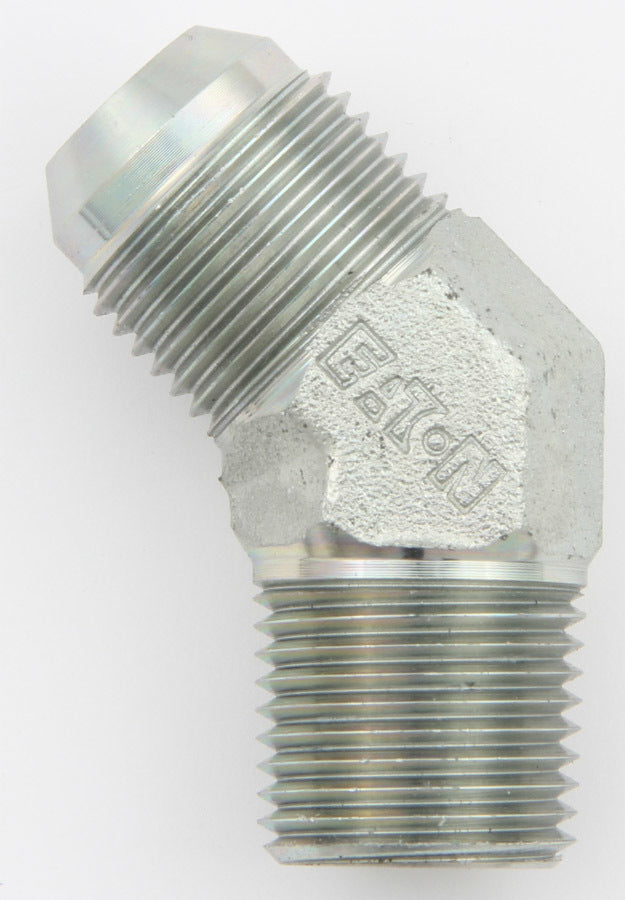 Raccord en acier coudé mâle 45° n° 6 vers 3/8 NPT