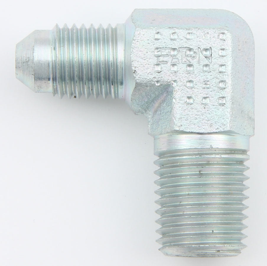 Coude mâle à 90° #6 vers raccord acier NPT 1/4