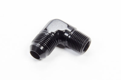 Raccord évasé 90° aluminium n°8 3/8" noir