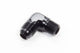 Raccord évasé 90° aluminium n°8 3/8" noir