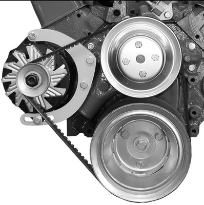 Support alternatif à montage intermédiaire pour moteur Chevrolet petit bloc avec pompe à eau longue