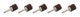 Flap Wheel with Mandrel 1in OD 60 Grit 5pk