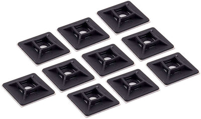 Base de fixation pour serre-câbles 2,86 cm x 2,86 cm, paquet de 10