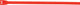 Colliers de serrage en nylon rouges 7po paquet de 100