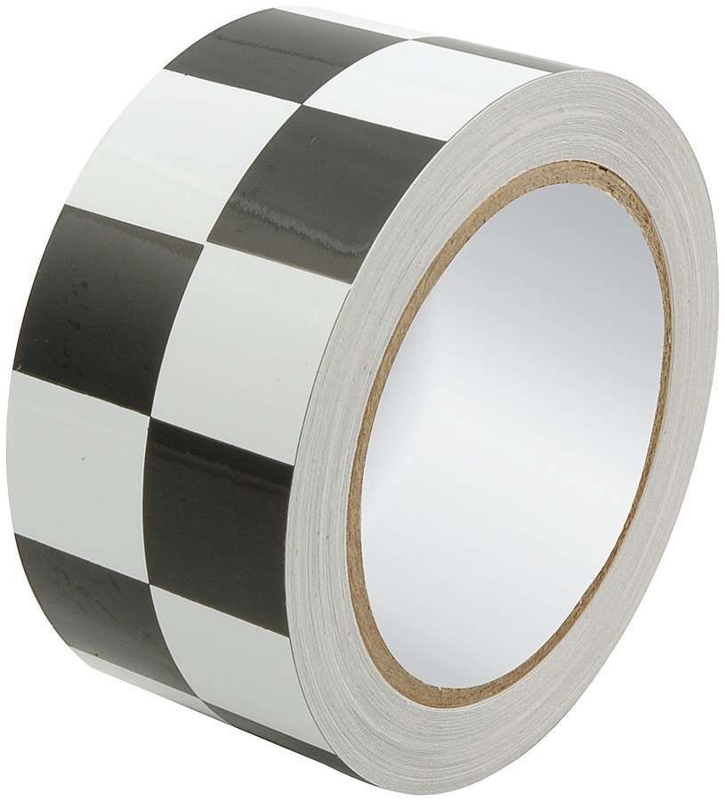 Ruban Adhésif de Course 5cm x 13,7m Noir/Blanc à Carreaux