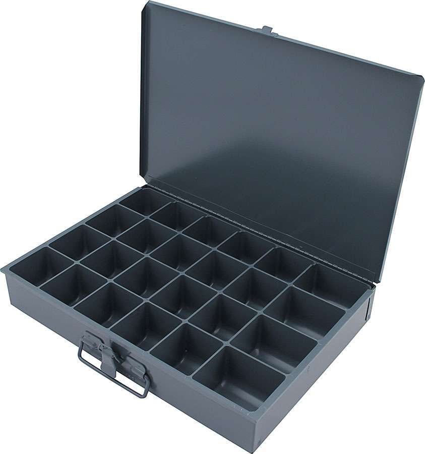 Boîte de rangement métallique 24 compartiments 9,5x13,5x2