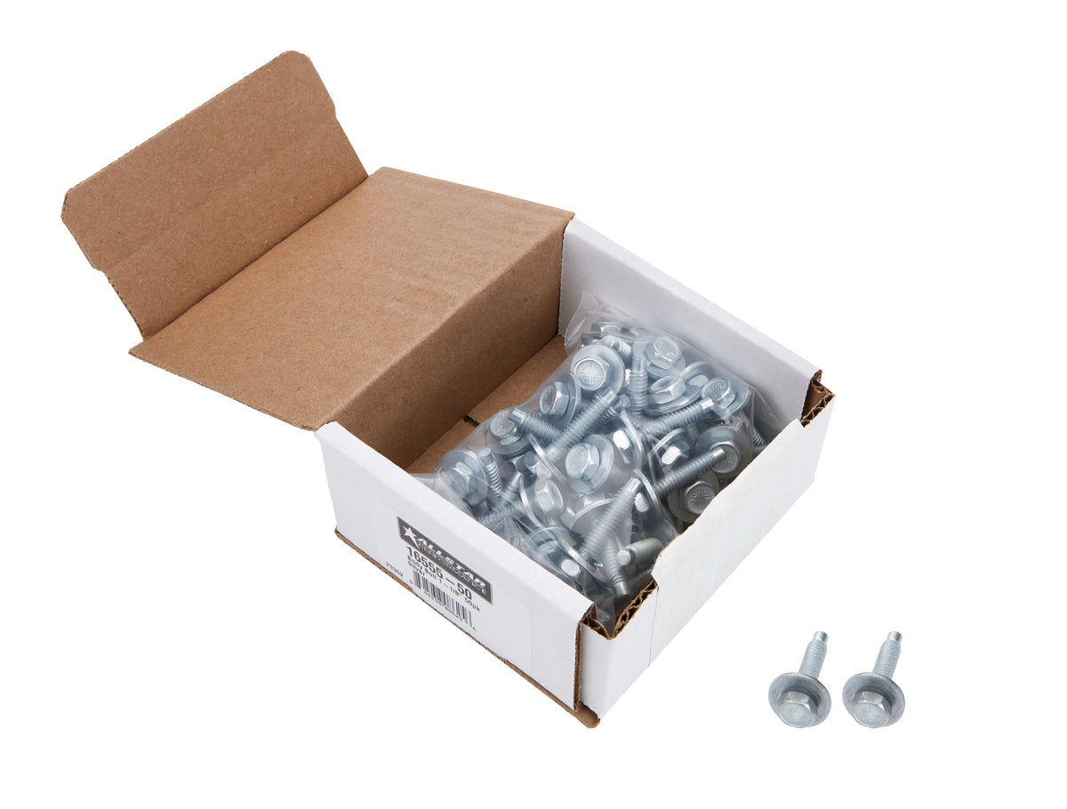 Boulon de carrosserie 1-1/8 po 50 pces Argent