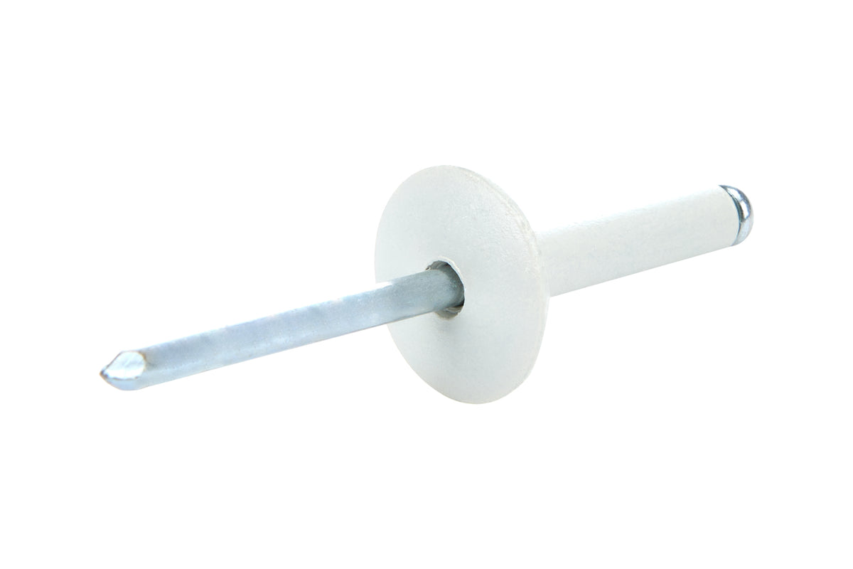 Lg Hd Rivet White Alum 250pk