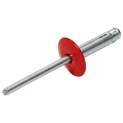 Rivet LG HD 250 pièces avec bride rouge et mandrin en aluminium