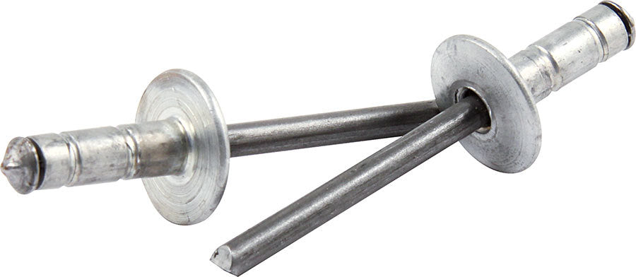 Méd. Tête bombée Rivets Argent 250pce Multi-grip Alum