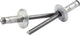Méd. Tête bombée Rivets Argent 250pce Multi-grip Alum