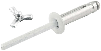 Rivet à tête champignon 250 pièces, collerette blanche