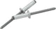 Rivet tête bombée argent 250 pces