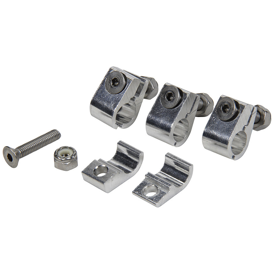 2 colliers de serrage en aluminium 3/8 po, 4 paquets