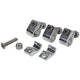 2 colliers de serrage en aluminium 3/8 po, 4 paquets