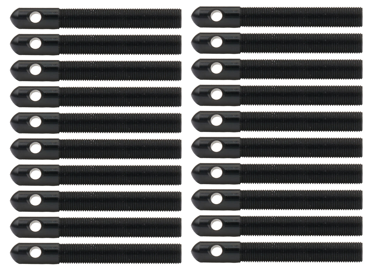 Goupilles de capot en aluminium Trous 1/2 po 1/4 po Noires Paquet de 20