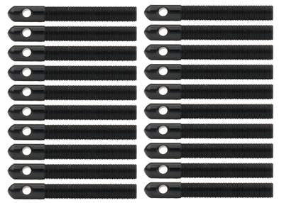 Goupilles de capot en aluminium Trous 1/2 po 1/4 po Noires Paquet de 20