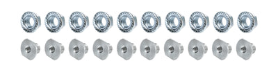 Insert à écrou fileté en aluminium, lot de 10