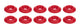 Countersunk Washer Red 10pk
