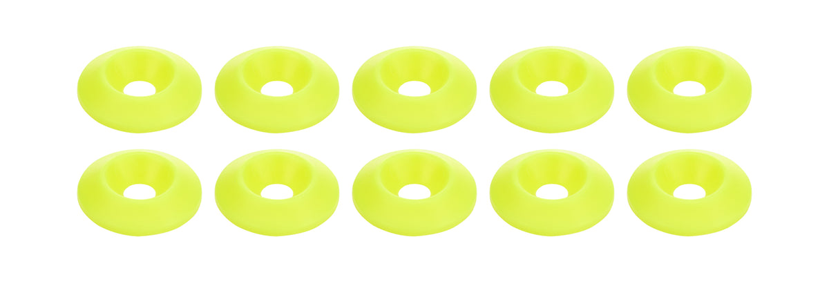 Countersunk Washer Fluorescent Yellow 10pk