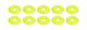 Countersunk Washer Fluorescent Yellow 10pk