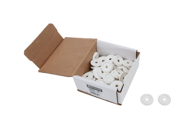 Rondelle de carrosserie en plastique blanc, paquet de 50