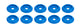 Body Bolt Washer Plastic Blue 10pk
