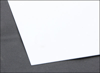 Tôle d'acier 4x10 blanche calibre 24