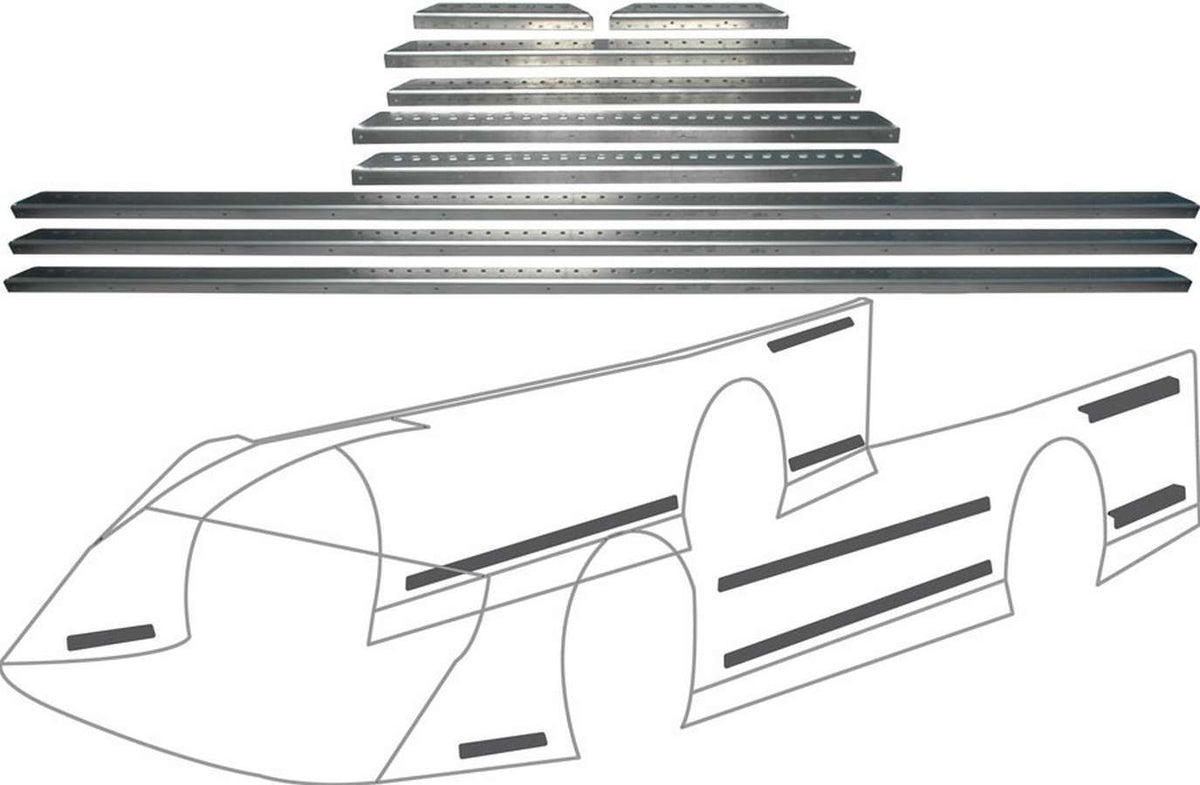 Kit d'entretoises de carrosserie en aluminium LM