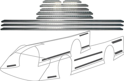 Kit d'entretoises de carrosserie en aluminium LM