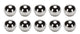 Kit de billes en acier pour couvercle d'engrenage QC 5/16 po 10 pqt