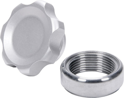 Bouchon de remplissage argenté avec raccord à souder en acier, petit modèle