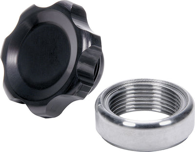 Bouchon de remplissage noir avec raccord en acier à souder petit modèle