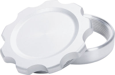 Bouchon de remplissage argenté avec raccord à souder en aluminium