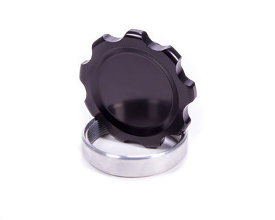 Bouchon de remplissage noir avec raccord en aluminium à souder grand modèle