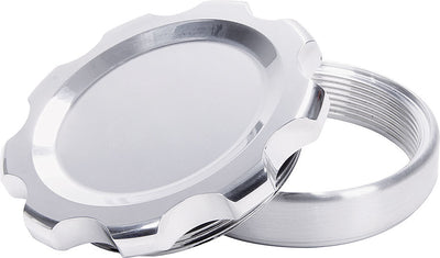 Bouchon de remplissage poli avec tubulure de soudure en aluminium grande