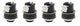 Raccords rapides en aluminium, paquet de 4