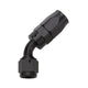 Raccord réutilisable coudé noir 45° -16