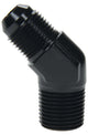 AN vers NPT 45 degrés -6 x 1/4 po