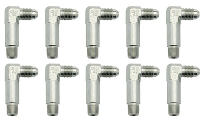 Raccord adaptateur haut -4 à 1/8 NPT 90 degrés 10p