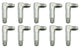 Raccord adaptateur haut -4 à 1/8 NPT 90 degrés 10p