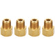 Raccords adaptateurs 1/8 NPT vers ligne 1/4 (lot de 4)