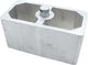 Bloc d'abaissement en aluminium 2,50 po