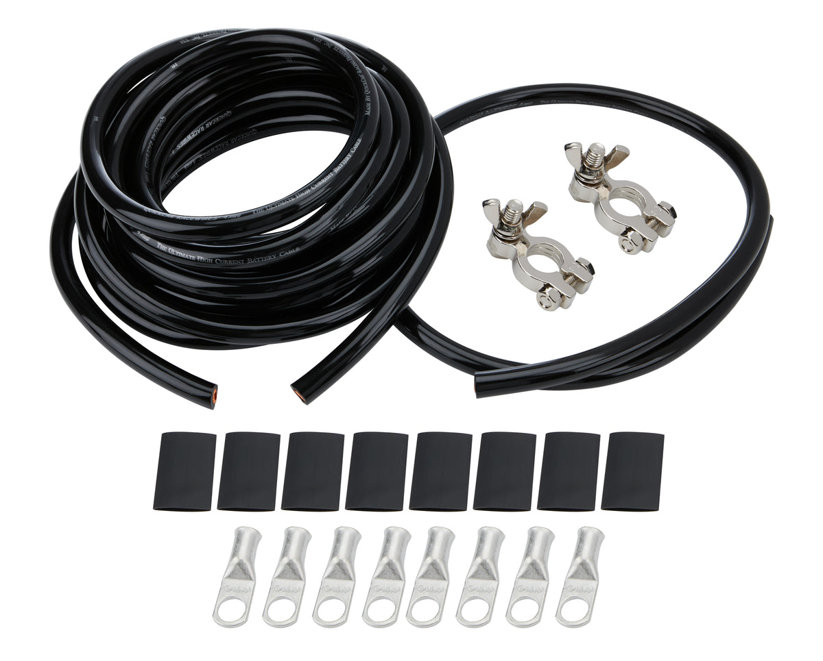 Kit de câbles de batterie 4 ga. 1 batterie tout noir