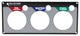 3 Gauge Panel Plate OP/WT/FP