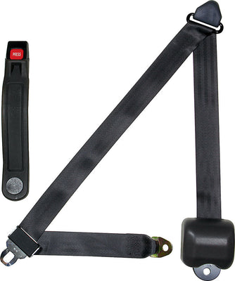 Ceinture de sécurité rétractable 3 points, coloris anthracite